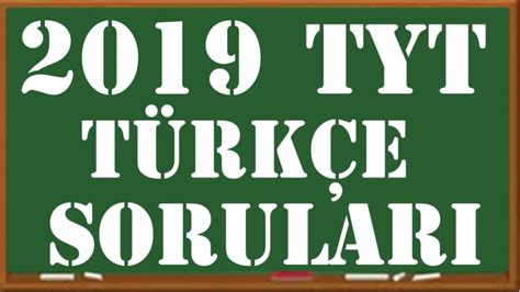 tyt türkçe 2019 çözümleri